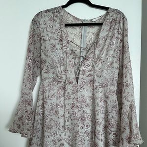 Cross cross detail front,long sleeve pirate romper